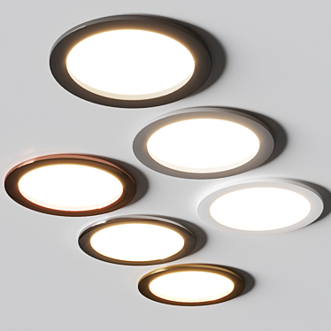 Arkoslight Neox LED Recessed Ceiling Lamp 3D model image 1 