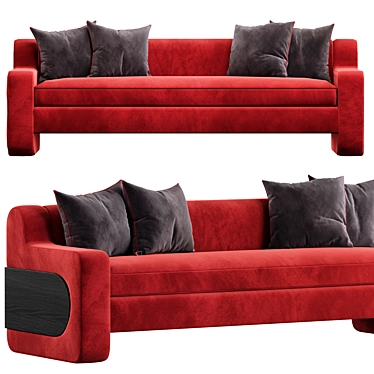 Luxury Kingsley Sofa by Bradley USA 3D model image 1 