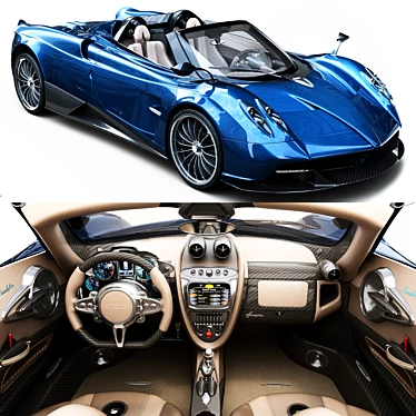 Exquisite Pagani Huayra Supercar 3D model image 1 