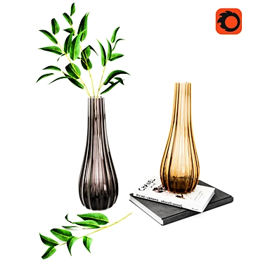 Stylish Menhir XXL Vase Set 3D model image 1 