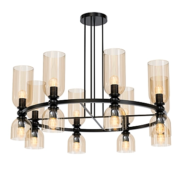 Nordic Style Restaurant Chandelier 3D model image 1 