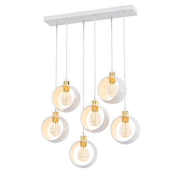 Modern Metal Pendant Light 3D model image 1 