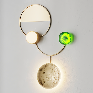 Elegant GIOIELLI 02 Wall Sconce 3D model image 1 