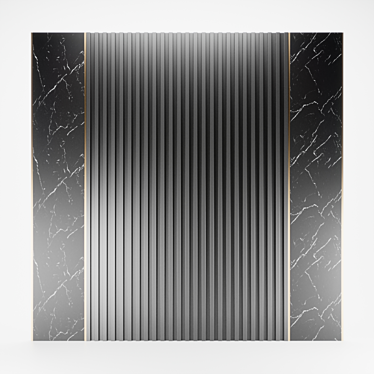 Sleek Wall Panel: 3892 Polys 3D model image 1 