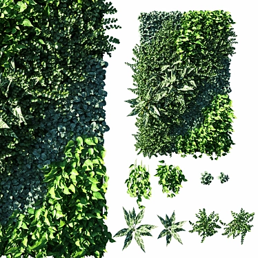 GreenWall: Vertical Garden Solution 3D model image 1 