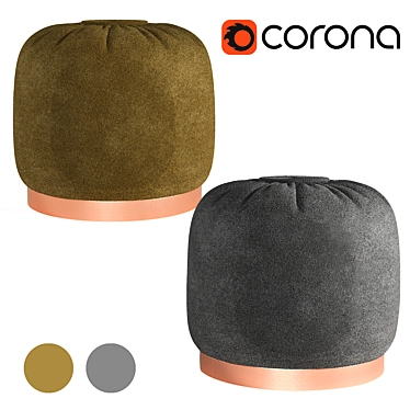 Title: Elegant Interior Pouf 3D model image 1 