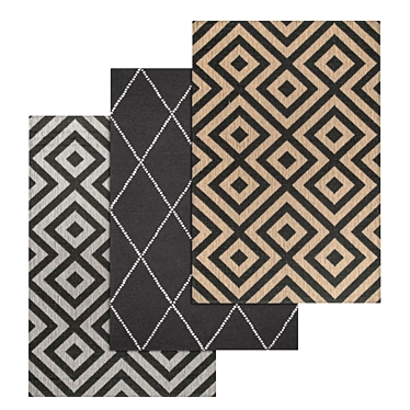 Luxury Carpets Set | High-Quality Textures 3D model image 1 