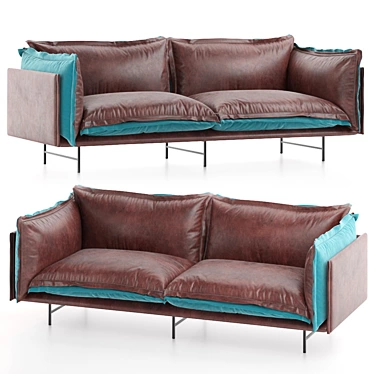 Massimo Bovino: Elegant 3D Sofa 3D model image 1 