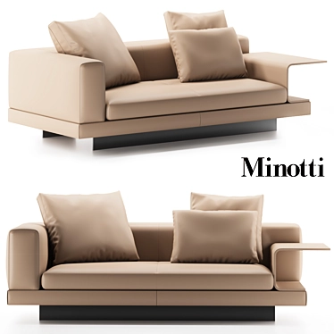 Luxury Minotti Connery Sofa 3D model image 1 