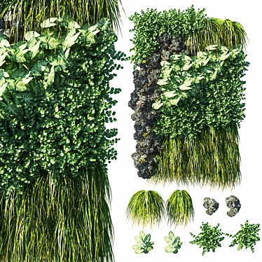 GreenWall 07 - Vertical Garden Solution 3D model image 1 