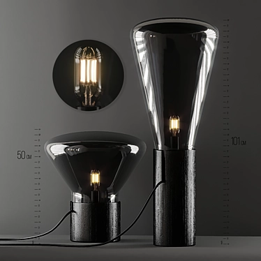 Muffin Tall Floor Lamp: Sleek Elegance for Any Space 3D model image 1 