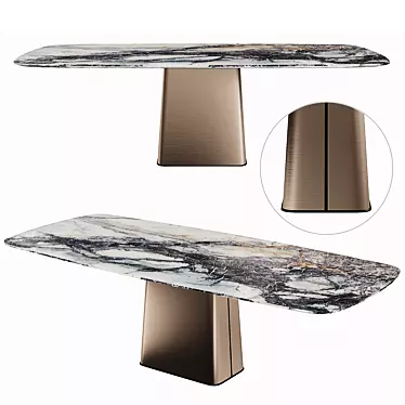 Arketipo ICON Dining Table: Elegant and Modern 3D model image 1 