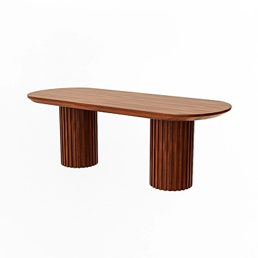 Moderna Dining Table - 220x90x75 cm 3D model image 1 