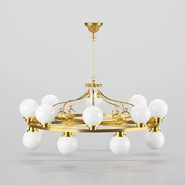Elegant Crystal Chandeliers for Luxury Décor 3D model image 1 