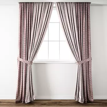 Premium Curtain Model 3D model image 1 