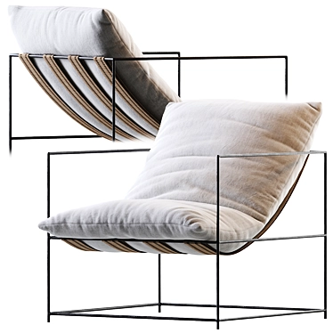 Elegant Sierra Chair: 36"W + 36"D + 30"H 3D model image 1 