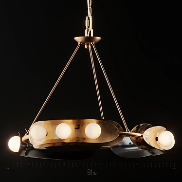 Elegant Marilyn Chandelier 3D model image 1 