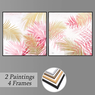 Title: Elegant Wall Art Set 3D model image 1 