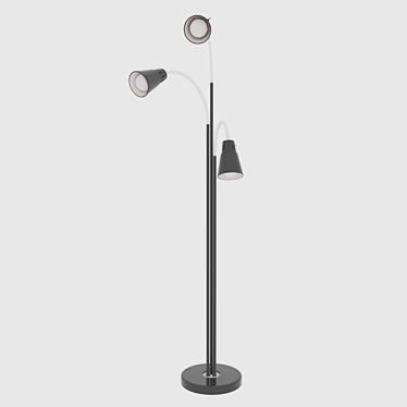 Modern Three-Point Floor Lamp 3D model image 1 