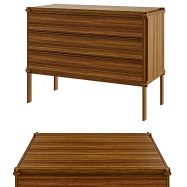 Elegant MHC.1 Drawer Chest 3D model image 1 