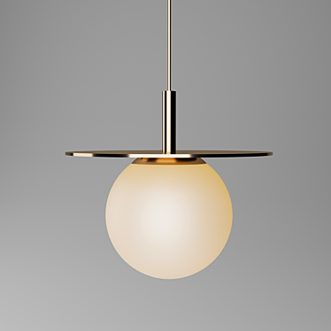 Modern LED Ceiling Light 3D model image 1 