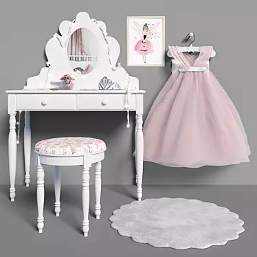 Nursery Essentials Set 3D model image 1 