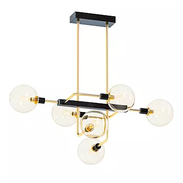 Scandinavian Modern Chandelier 3D model image 1 