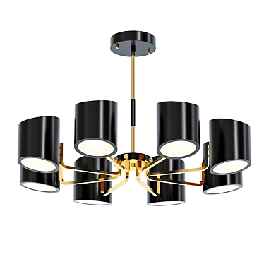 Modern Loft Chandelier 3D model image 1 