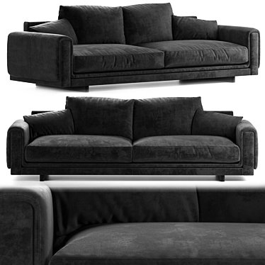 Underline Collection: Nativ 4-Seat Sofa 3D model image 1 