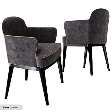 Elegant Porada Chair 3D model image 1 