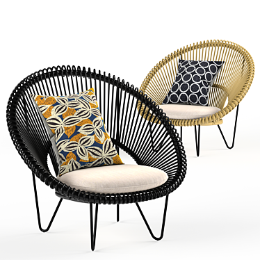 Vincent Sheppard Roy Cocoon: Stylish and Comfortable Seating Solution 3D model image 1 