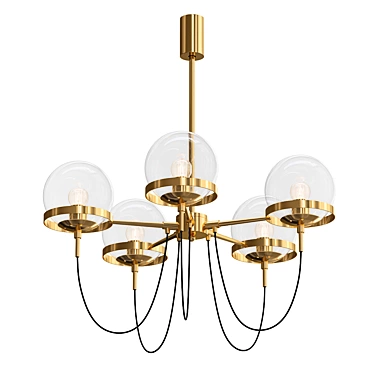 Orbit Glass Pendant Lights 3D model image 1 