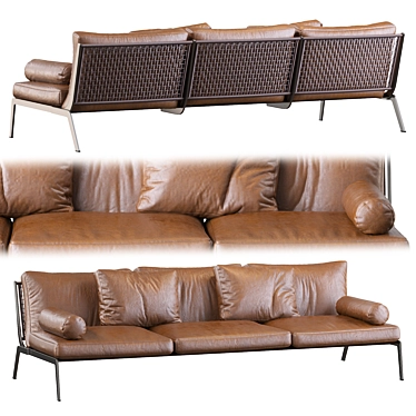 Happy Sofa: Elegant, Stylish, and Comfortable 3D model image 1 