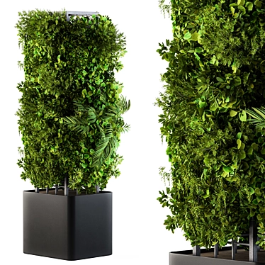 Vertical Oasis: Outdoor Plant Box 3D model image 1 