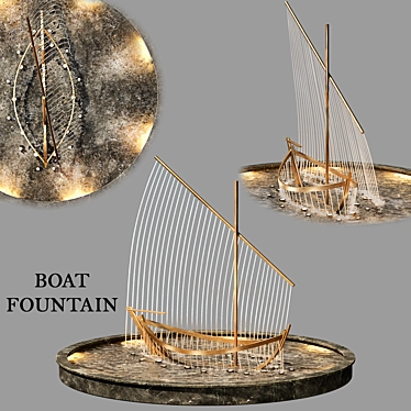 Sleek Boat Fountain - 2013 Version 3D model image 1 