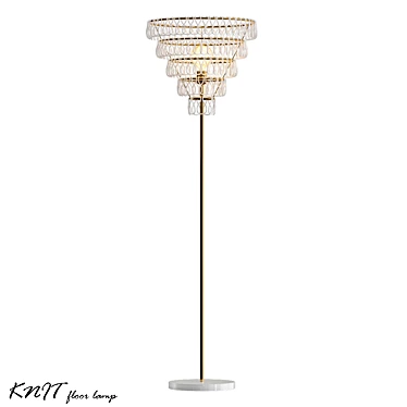 Elegant KNIT Floor Lamp 3D model image 1 