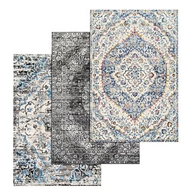 Elevate Your Space: Deluxe Carpet Set 3D model image 1 