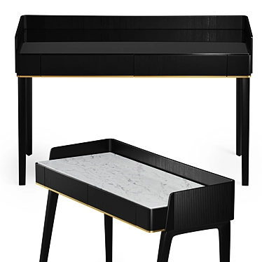Contemporary Soho Desk by Gallotti & Radice 3D model image 1 