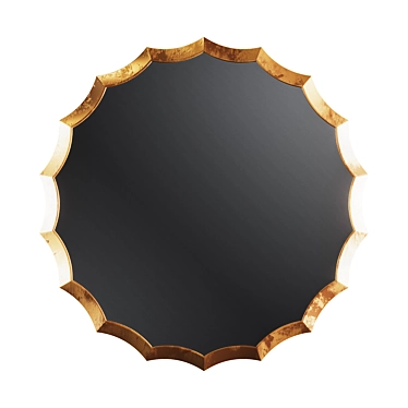 Modern Circle Mirror 3D model image 1 