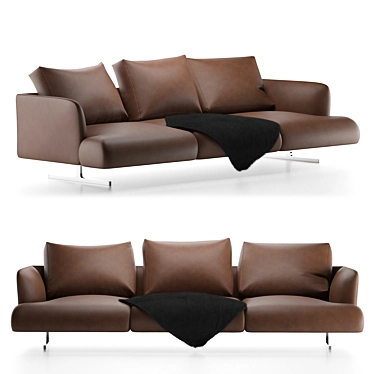 Contemporary Mondini Sofa: Stylish & Comfortable 3D model image 1 