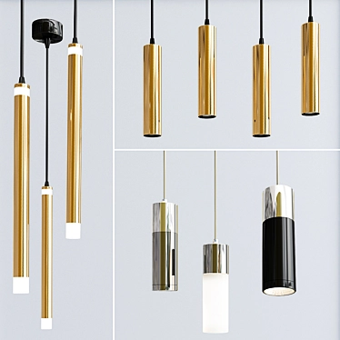 Maestro Topper Pendant Lights 3D model image 1 