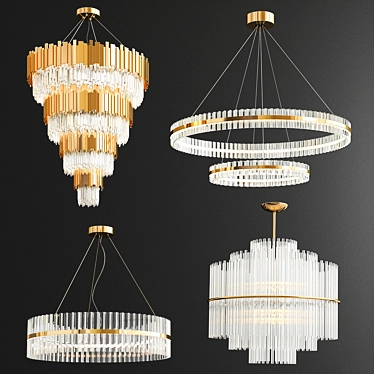 Luxury Chandeliers Collection 3D model image 1 