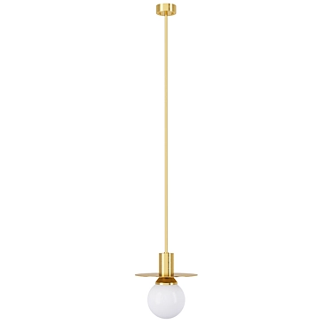 Elegant Brass Suspension: Pikartlights 3D model image 1 