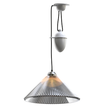 Prismatic Rise & Fall Pendant Light 3D model image 1 