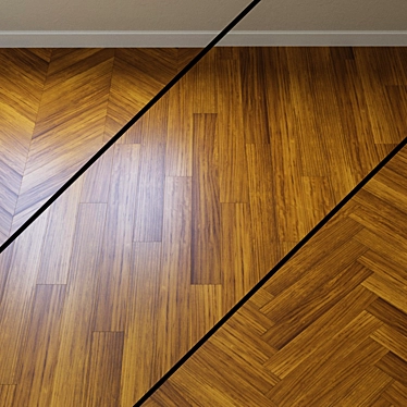 Exquisite Upofloor Iroko Parquet 3D model image 1 