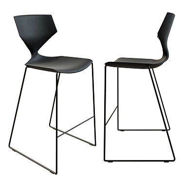 Sleek Quo 910.41 Bar Stool - Modern Style & Comfort 3D model image 1 