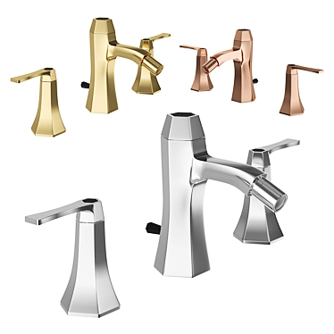 Chérie Bidet Faucet with 3-Hole Design 3D model image 1 