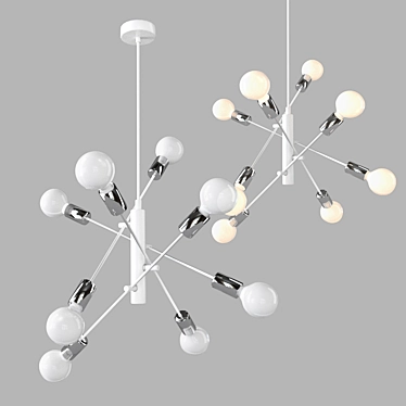 Elegant EGLO Chandelier 14900 3D model image 1 