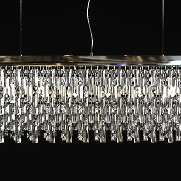 Elegant Crystal Pendant Lamp 3D model image 1 