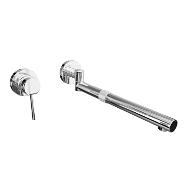Sleek Wall-Mount Faucet 3D model image 1 